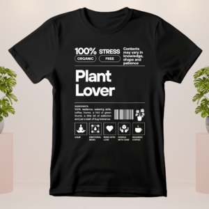 Plant Lover Food Label T-shirt